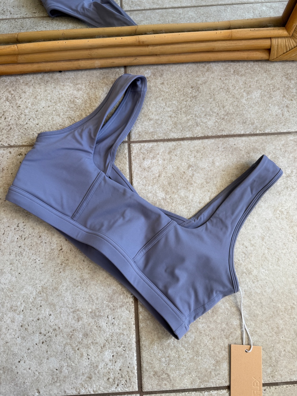 POPFLEX Support Sports Bra in Slate Blue
